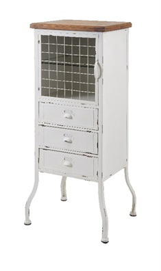 Zane 3-Drawer Metal Cabinet