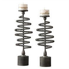ZigZag Candleholders S/2