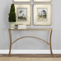 Alayna Gold Console Table