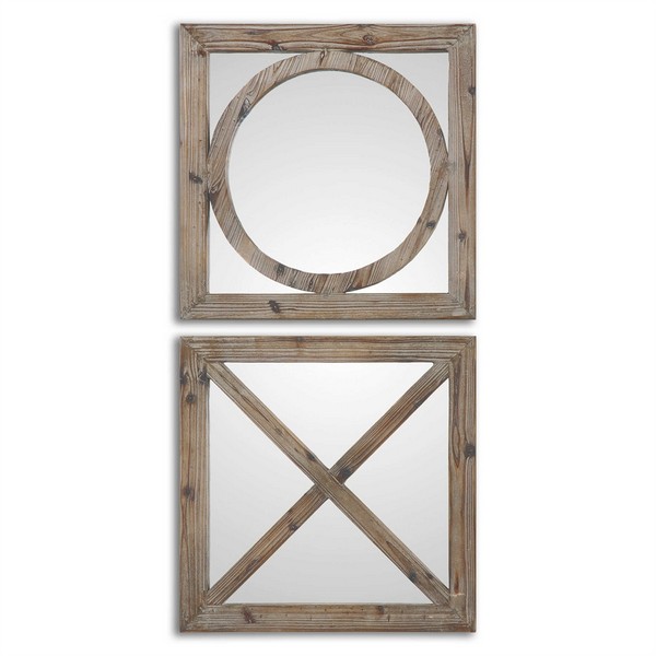 Uttermost Baci E Abbracci, Wooden Mirrors S/2