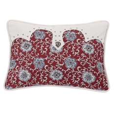 Bandera Oblong Floral Pillow with concho