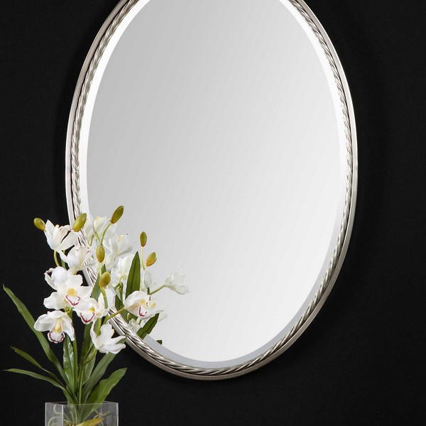 Casalina Nickel Oval Mirror