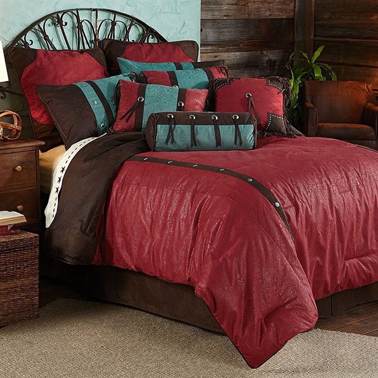 Cheyenne Red Comforter Set