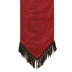 Cheyenne Red Faux Leather Table Runner
