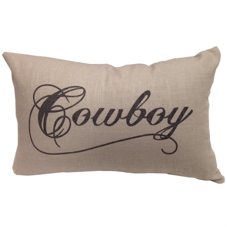 Crestwood Cowboy Script Pillow