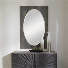 Cyprus Gray Shagreen Mirror