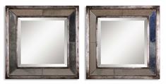 Davion Squares Silver Mirror Set/2
