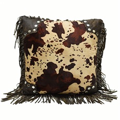 Red Rodeo  Cowhide Pillow