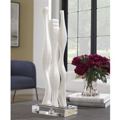 Gale White Marble Sculpture
