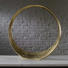Jimena Gold Large Ring Sculpture