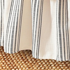Prescott Taupe Striped Bedskirt