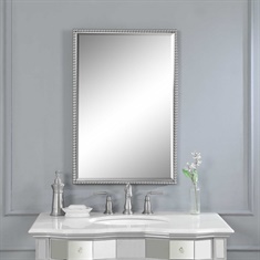 Sherise Brushed Nickel Mirror