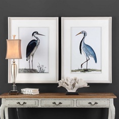 Shore Birds Framed Prints S/2