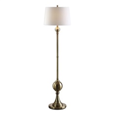 Uttermost Abriola Antiqued Brass Floor Lamp