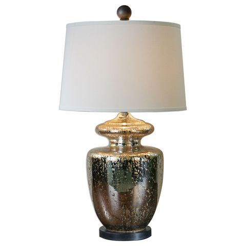 Uttermost Ailette Antiqued Mercury Glass Lamp