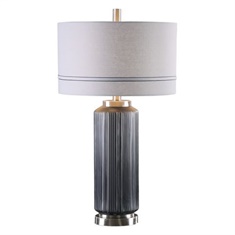 Uttermost Akila Charcoal Glass Table Lamp