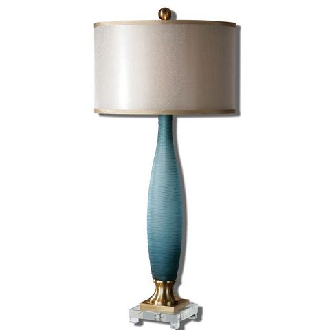 Uttermost Alaia Blue Glass Table Lamp