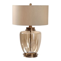 Uttermost Amadore Amber Glass Lamp