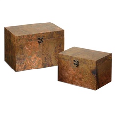 Uttermost Ambrosia Copper Boxes S/2