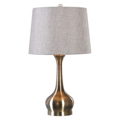 Uttermost Balle Antiqued Brass Table Lamp