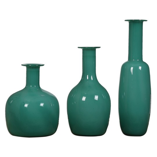 Uttermost Baram Turquoise Vases, S/3