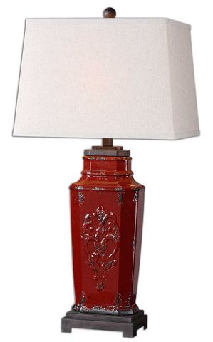 Uttermost Centralia Red Lamp