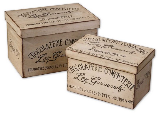 Uttermost Chocolaterie Decorative Boxes, Set/2
