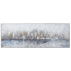 Uttermost City Reflection Hand Painted Canvas