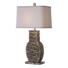Uttermost Clavin Stack Textured Table Lamp