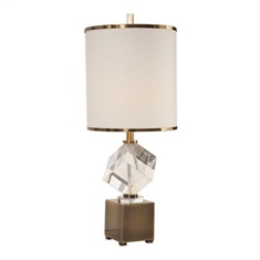 Uttermost Cristino Crystal Cube Lamp
