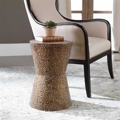 Cutler Drum Shaped Accent Table