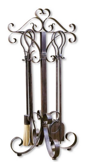 Uttermost Daymeion Metal Fireplace Tools, Set/5