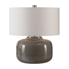Uttermost Dhara Gray Glaze Lamp