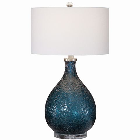 Eline Blue Glass Table Lamp