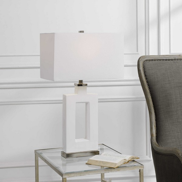 Entry Modern White Table Lamp
