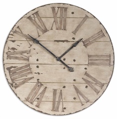 Uttermost Harrington 36" Wooden Wall Clock