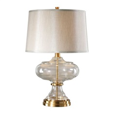 Uttermost Jelani Glass & Brass Lamp