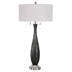 Jothan Frosted Black Table Lamp