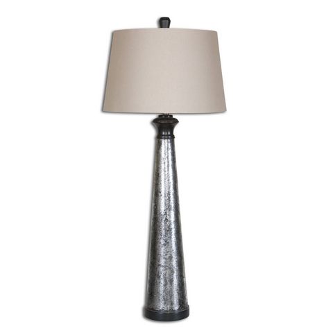 Uttermost Mustapha Distressed Silver Table Lamp