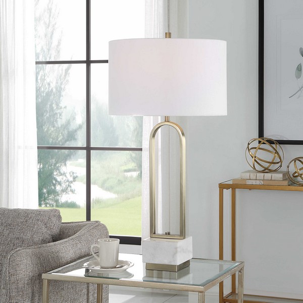 Passage Brass Arch Table Lamp