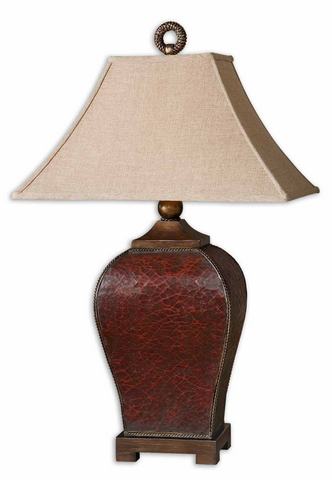 Uttermost Patala Crackled Red Table Lamp