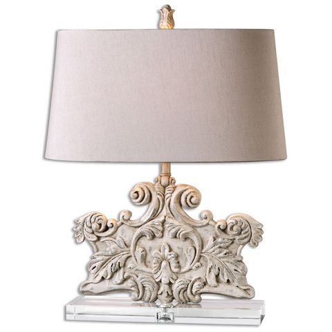Uttermost Schiavoni Ivory Stone Table Lamp