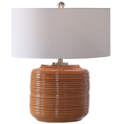 Solene Orange Table Lamp