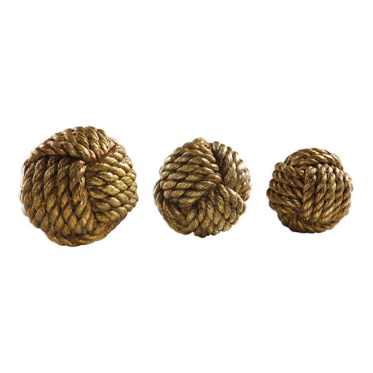 Uttermost Tali Rope Spheres S/3