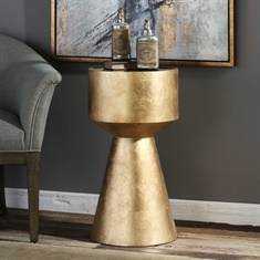 Veira Gold Accent Table