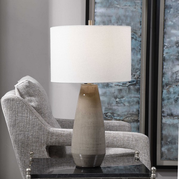 Volterra Taupe-Gray Table Lamp